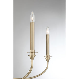 Coventry Six Light Chandelier in Noble Brass