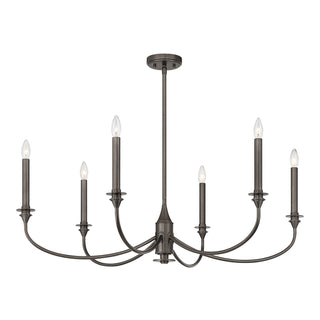 Coventry Six Light Chandelier in Mediterranean Bronze