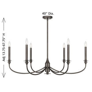 Coventry Six Light Chandelier in Mediterranean Bronze