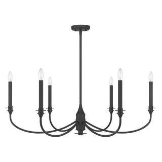 Coventry Six Light Chandelier in Matte Black