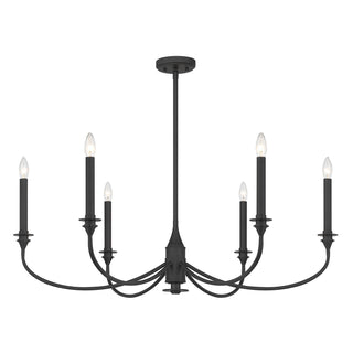 Coventry Six Light Chandelier in Matte Black
