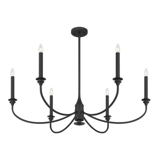 Coventry Six Light Chandelier in Matte Black