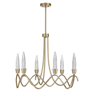 Sofia LED Chandelier in Noble Brass