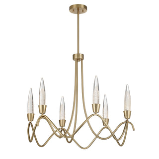 Sofia LED Chandelier in Noble Brass