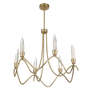 Sofia LED Chandelier in Noble Brass