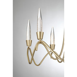 Sofia LED Chandelier in Noble Brass