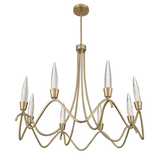 Sofia LED Chandelier in Noble Brass