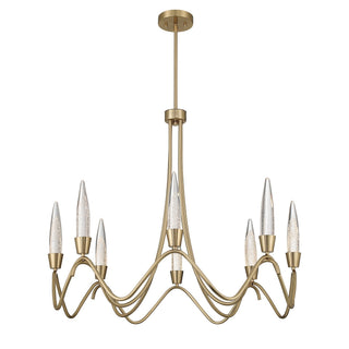 Sofia LED Chandelier in Noble Brass