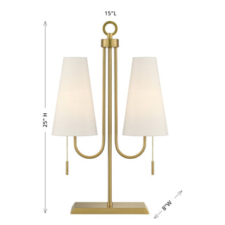 Wilkes Two Light Table Lamp