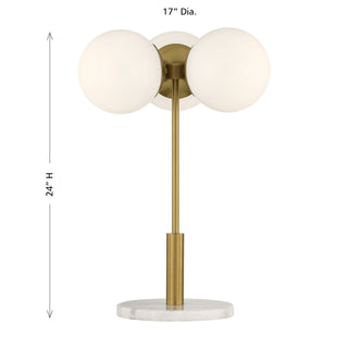 Turin Three Light Table Lamp