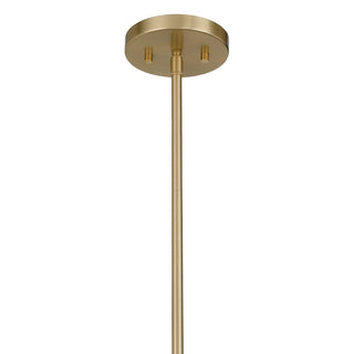 Flores Four Light Chandelier in Noble Brass