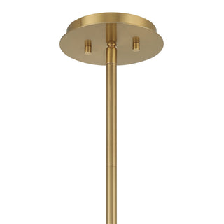 Farrell Six Light Chandelier in Warm Brass