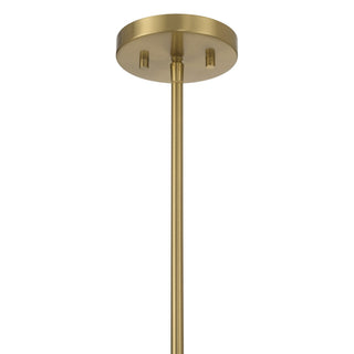 Denison Six Light Chandelier in Warm Brass