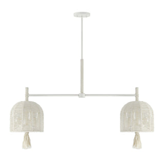 Lunara Six Light Chandelier in Cotton