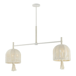 Lunara Six Light Chandelier in Cotton