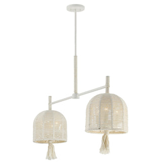 Lunara Six Light Chandelier in Cotton