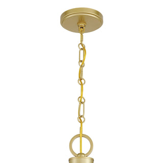 Minette Eight Light Chandelier in Spun Gold