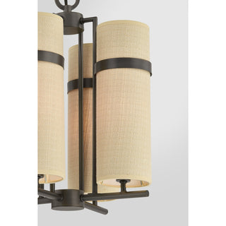 Weston Four Light Chandelier in Mediterranean Bronze