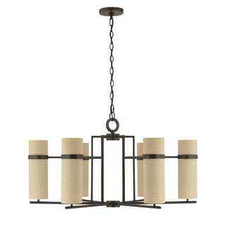 Weston Six Light Chandelier in Mediterranean Bronze