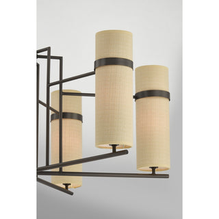 Weston Six Light Chandelier in Mediterranean Bronze