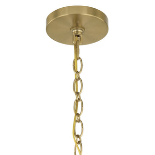 Wilkes Nine Light Chandelier in Warm Brass