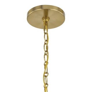 Wilkes Eight Light Chandelier in Warm Brass