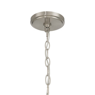 Octave Five Light Chandelier in Satin Nickel