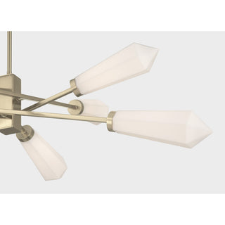 Leland LED Chandelier in Noble Brass