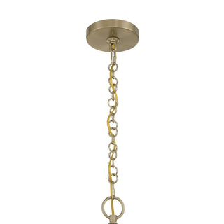 Jeanette Four Light Chandelier in Noble Brass