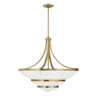 Constantine Four Light Chandelier in Warm Brass