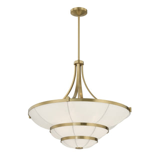 Constantine Four Light Chandelier in Warm Brass