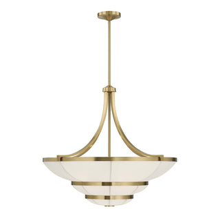 Constantine Four Light Chandelier in Warm Brass