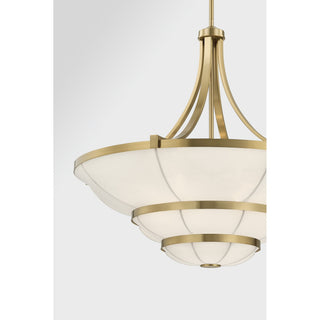 Constantine Four Light Chandelier in Warm Brass