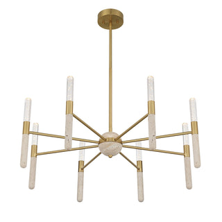 Linden LED Chandelier in Warm Brass