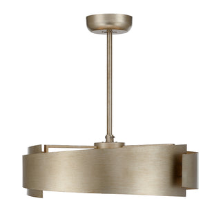 Amiena LED Fan D'Lier in Silver Patina