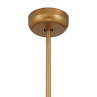 Amiena LED Fan D'Lier in Gold Patina