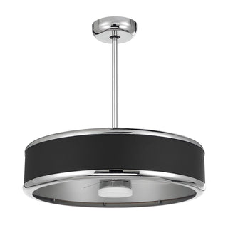 Archer LED Fan D'Lier in Polished Nickel