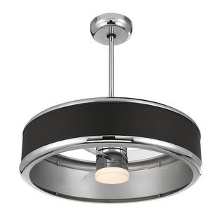 Archer LED Fan D'Lier in Polished Nickel