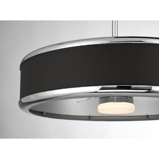 Archer LED Fan D'Lier in Polished Nickel