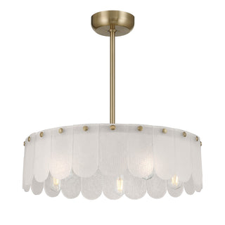 Ashton LED Fan D'Lier in Noble Brass