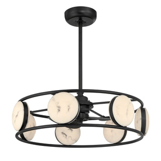 Castra LED Fan D'Lier in Matte Black
