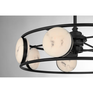 Castra LED Fan D'Lier in Matte Black