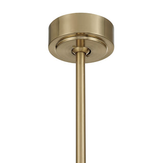 Canterbury Four Light Fan D'Lier in Noble Brass