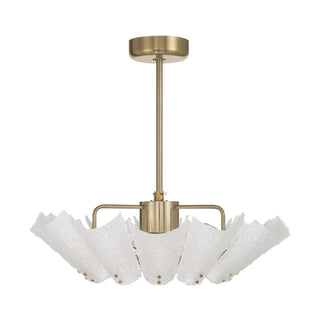 Celina 12 Light Fan D'Lier in Noble Brass