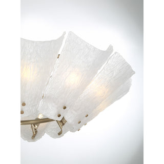 Celina 12 Light Fan D'Lier in Noble Brass