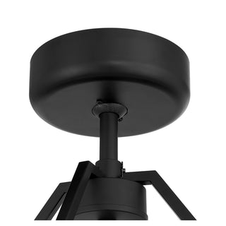 Gaia Six Light Fan D'Lier in Matte Black