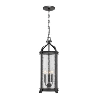 Preston Three Light Outdoor Hanging Lantern in Iron Oxide