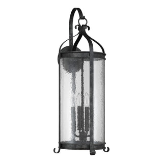 Preston Four Light Outdoor Wall Lantern in Iron Oxide