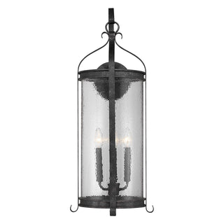 Preston Four Light Outdoor Wall Lantern in Iron Oxide