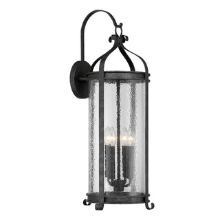 Preston Four Light Outdoor Wall Lantern in Iron Oxide